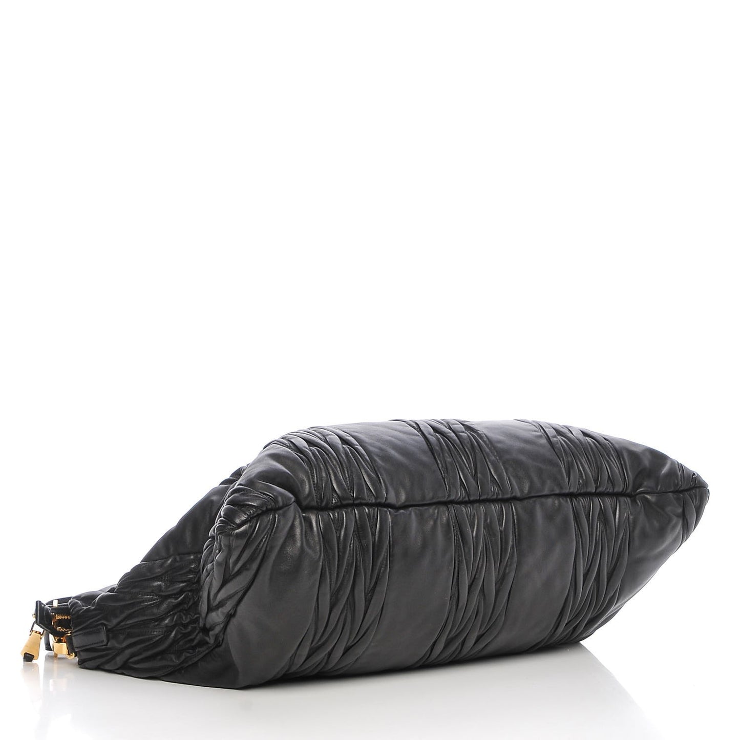 Nappa Matelasse Patchwork Shoulder Bag Black