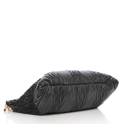 Miu Miu Nappa Matelasse Patchwork Shoulder Bag Black 4 of 8