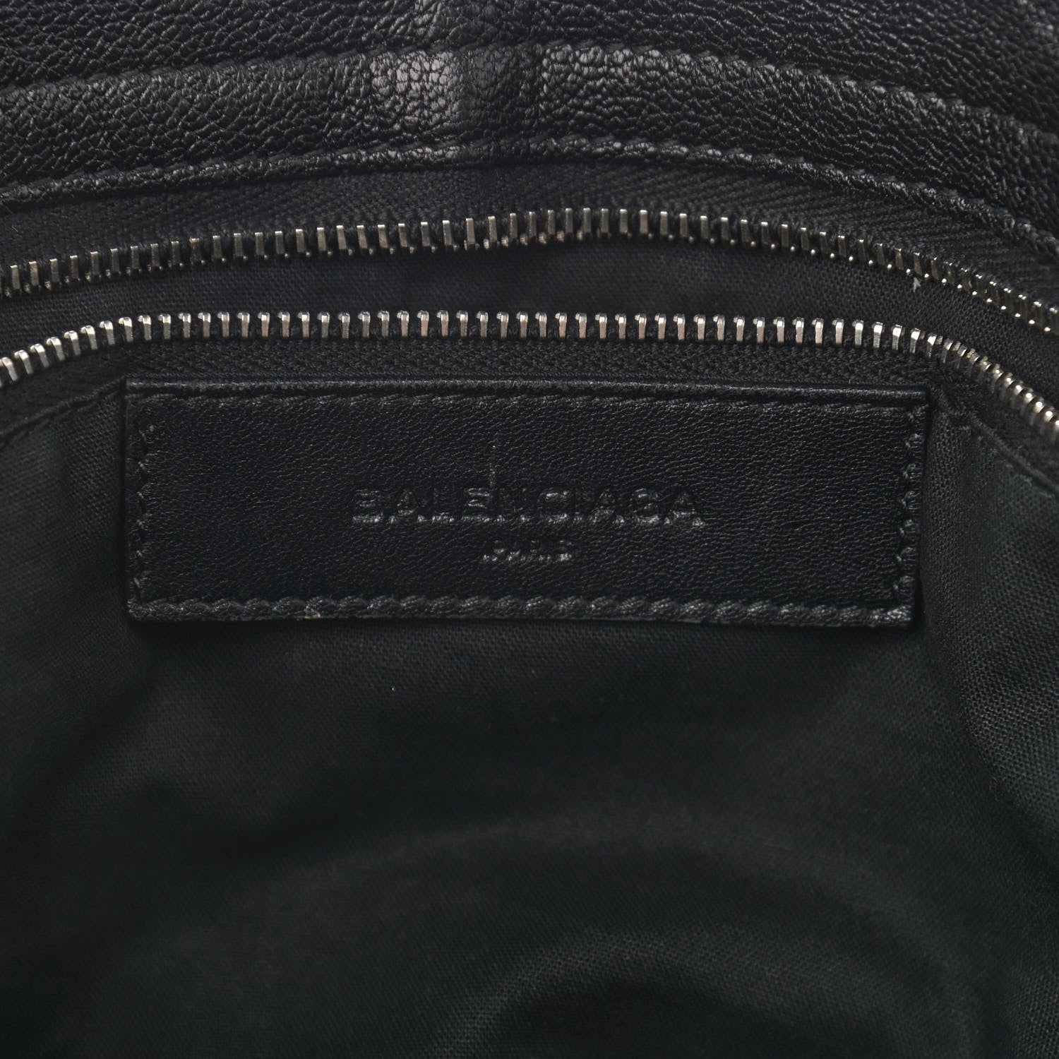 Balenciaga Chevre Silver Metallic Edge Hardware City Black 6 of 10