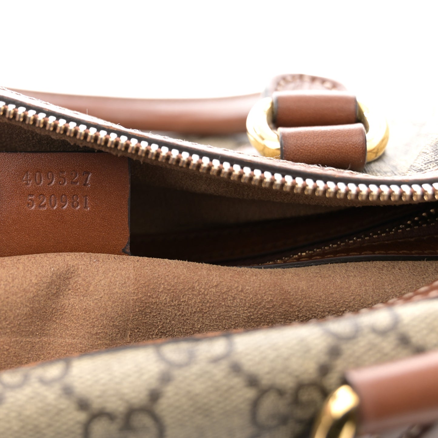 GG Supreme Monogram Medium Boston Beige Cuir