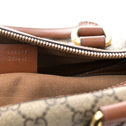 Gucci GG Supreme Monogram Medium Boston Beige Cuir 7 of 17