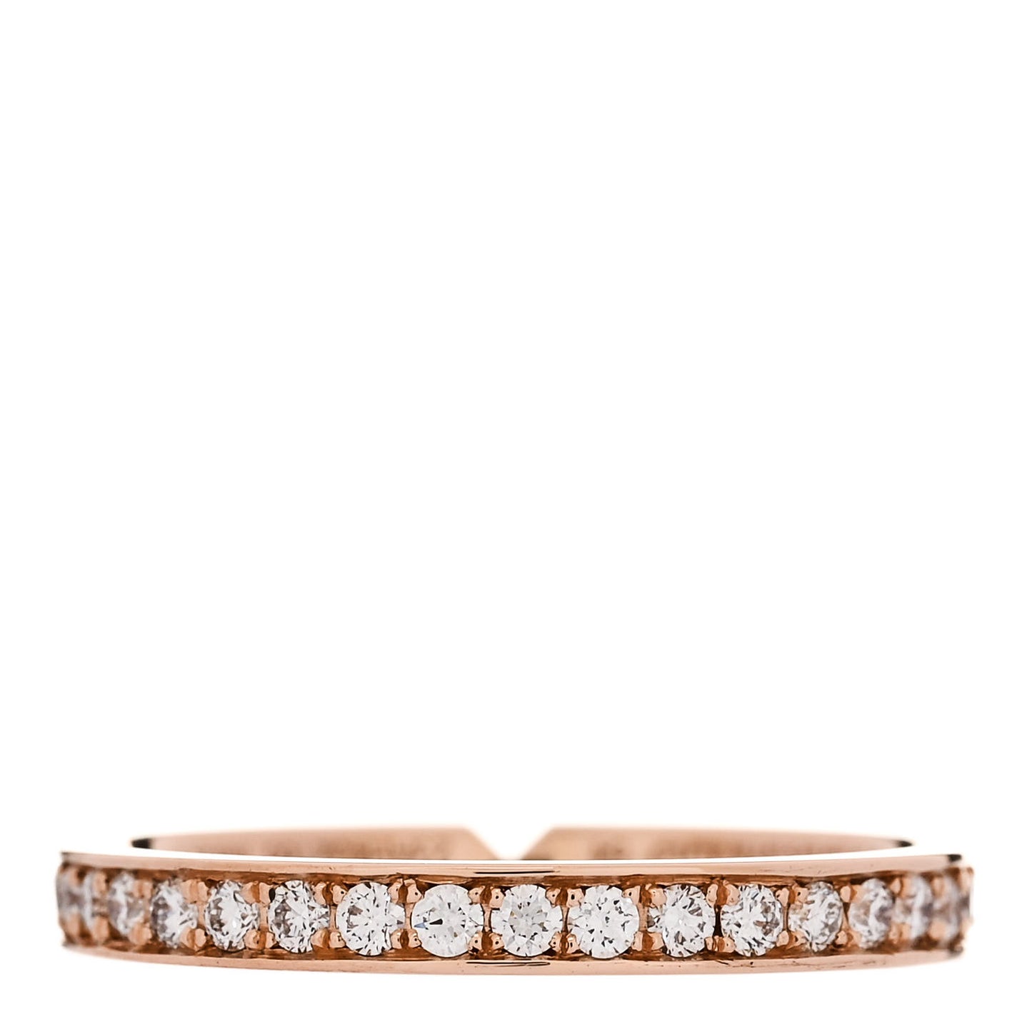 18K Rose Gold Diamond PM Ever Kelly Wedding Band Ring 54 6.75