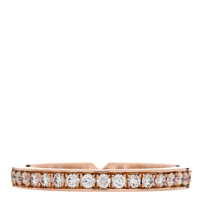 Hermes 18K Rose Gold Diamond PM Ever Kelly Wedding Band Ring 54 6.75 3 of 6
