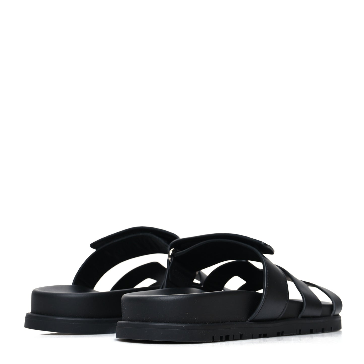 Calfskin Womens Chypre Sandals 36.5 Black