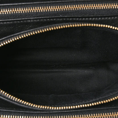 Saint Laurent Lambskin Diamond Quilted Monogram Angie Chain Bag  Black 5 of 10