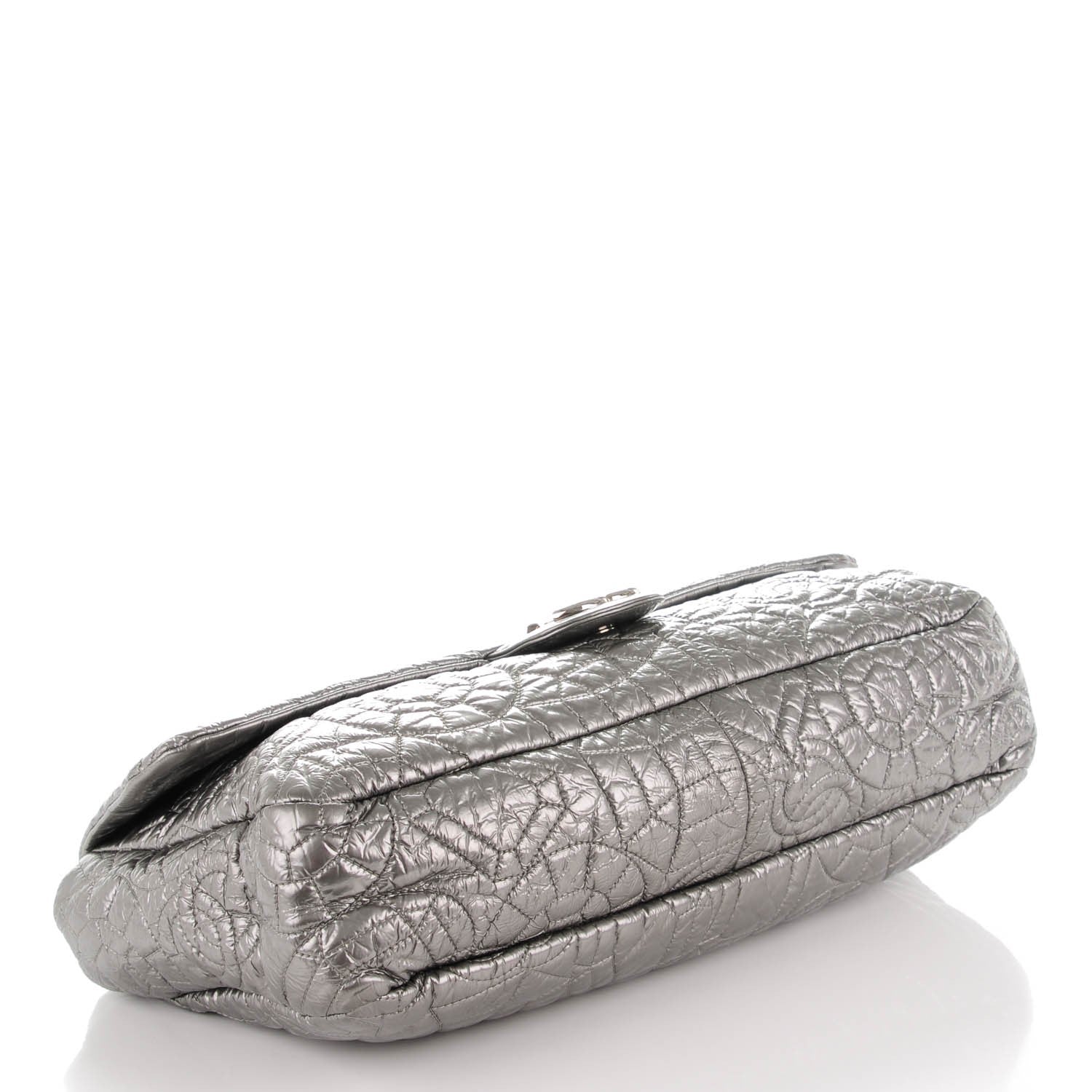Chanel Vinyl Graphic Edge Flap Silver 4 of 8