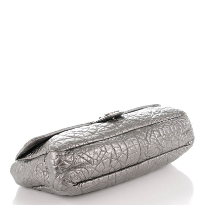 Chanel Vinyl Graphic Edge Flap Silver 4 of 8