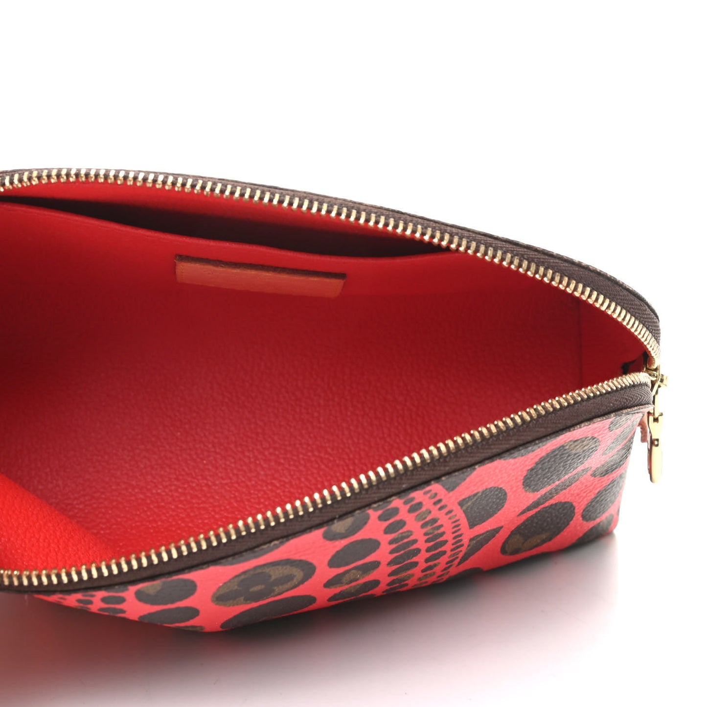 Monogram Kusama Pumpkin Dots Cosmetic Pouch Red
