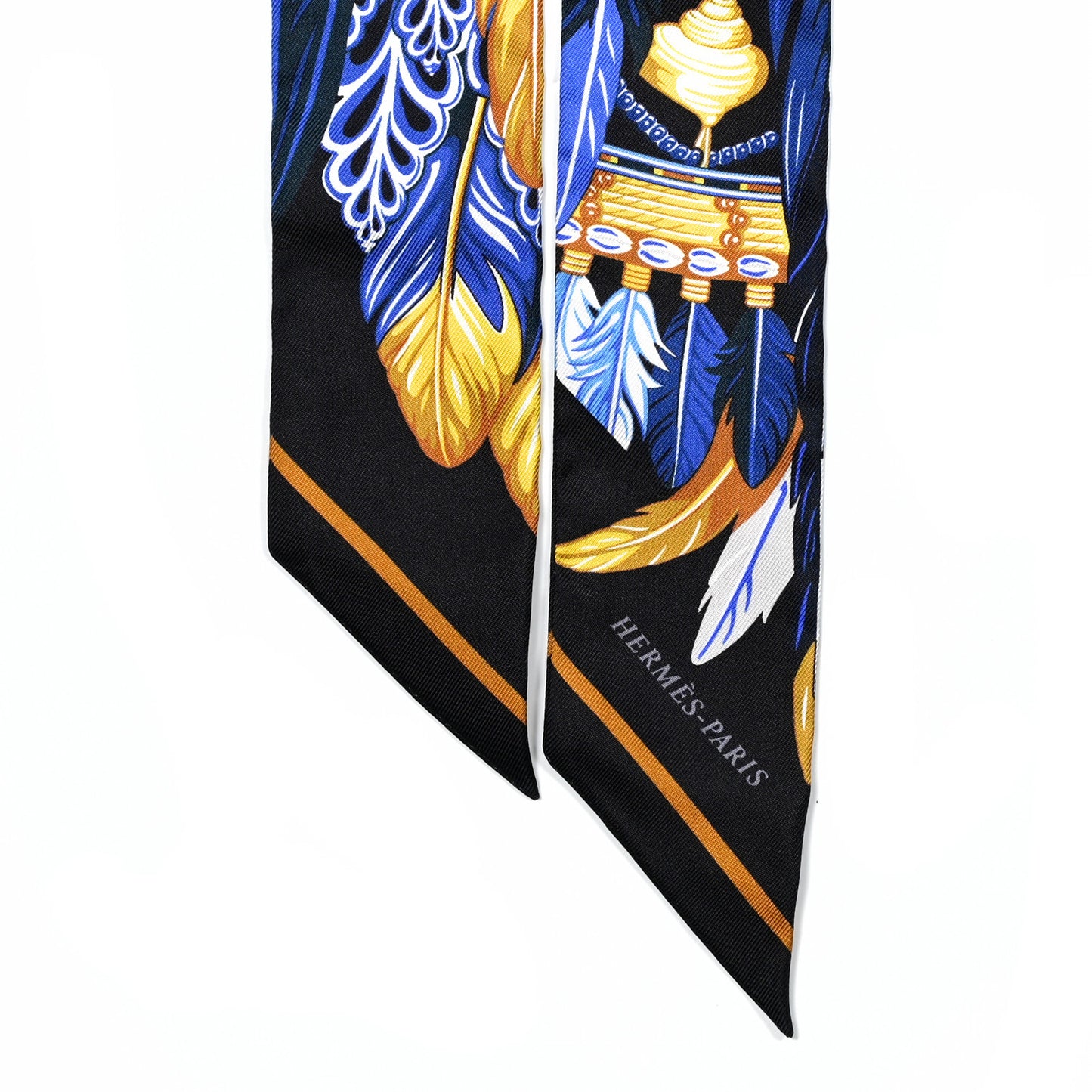Silk La Danse Pacifique Twilly Bleu Nuit Jaune Vif