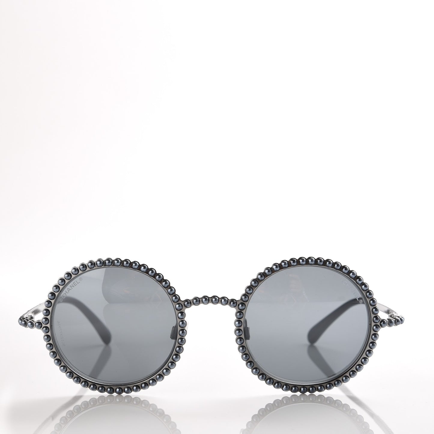Pearl Round Sunglasses 71138 Grey