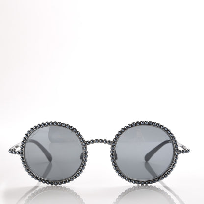 Chanel Pearl Round Sunglasses 71138 Grey 2 of 9