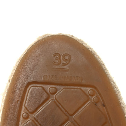 Chanel Lambskin CC Espadrilles 39 Beige Black 13 of 20