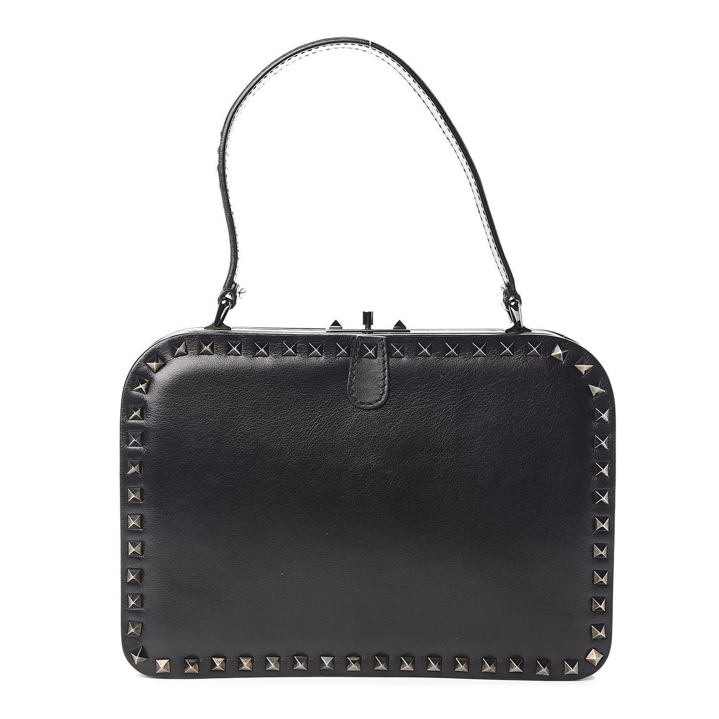 Vitello Rockstud Frame Bag Black