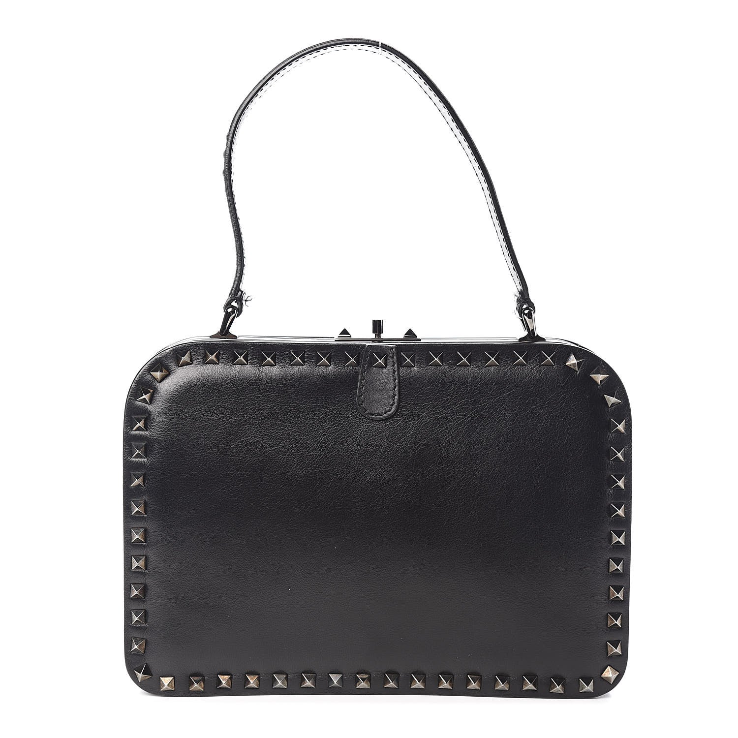 Valentino Garavani Vitello Rockstud Frame Bag Black 1 of 10