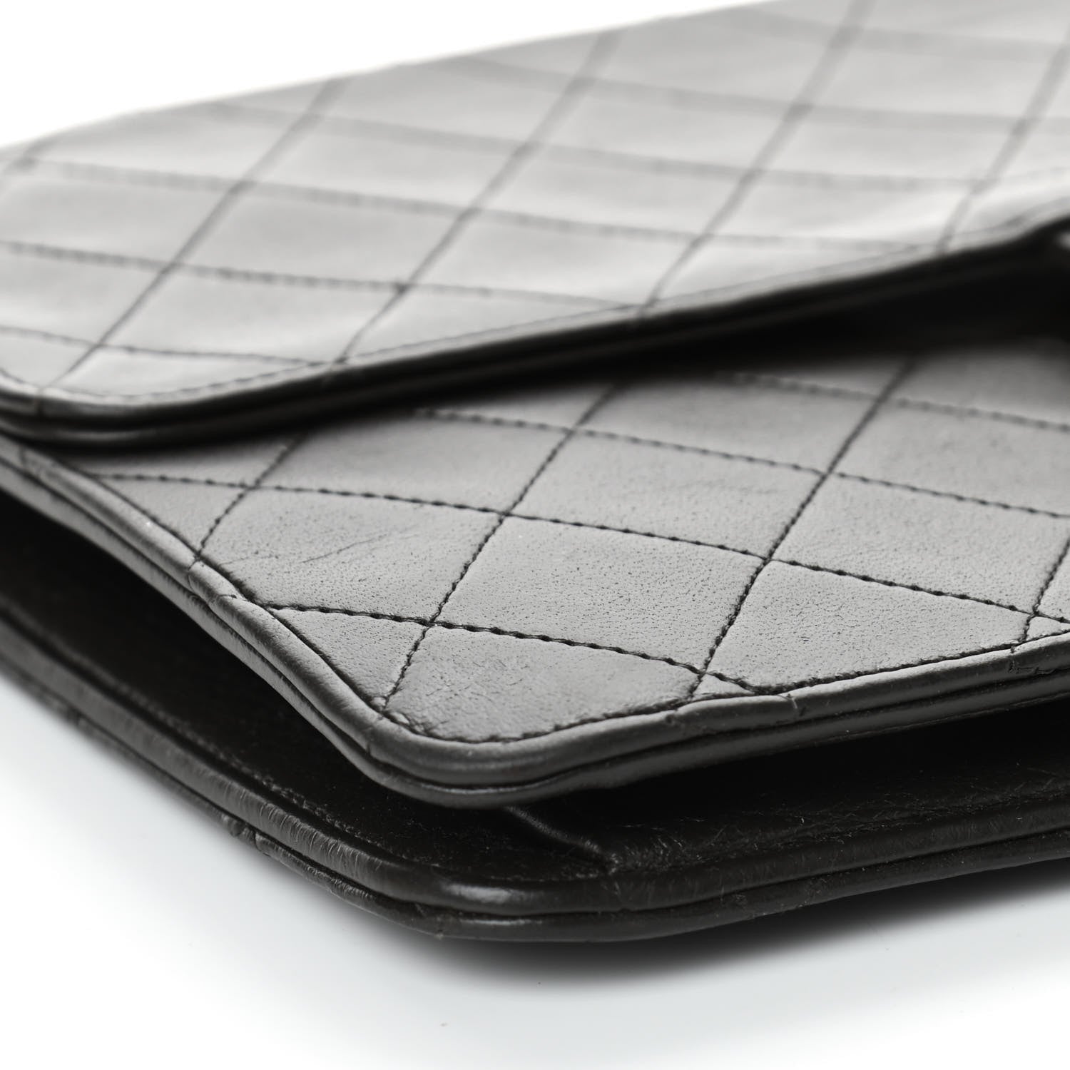 Chanel Lambskin Quilted Medium Single Flap Black 10 of 17
