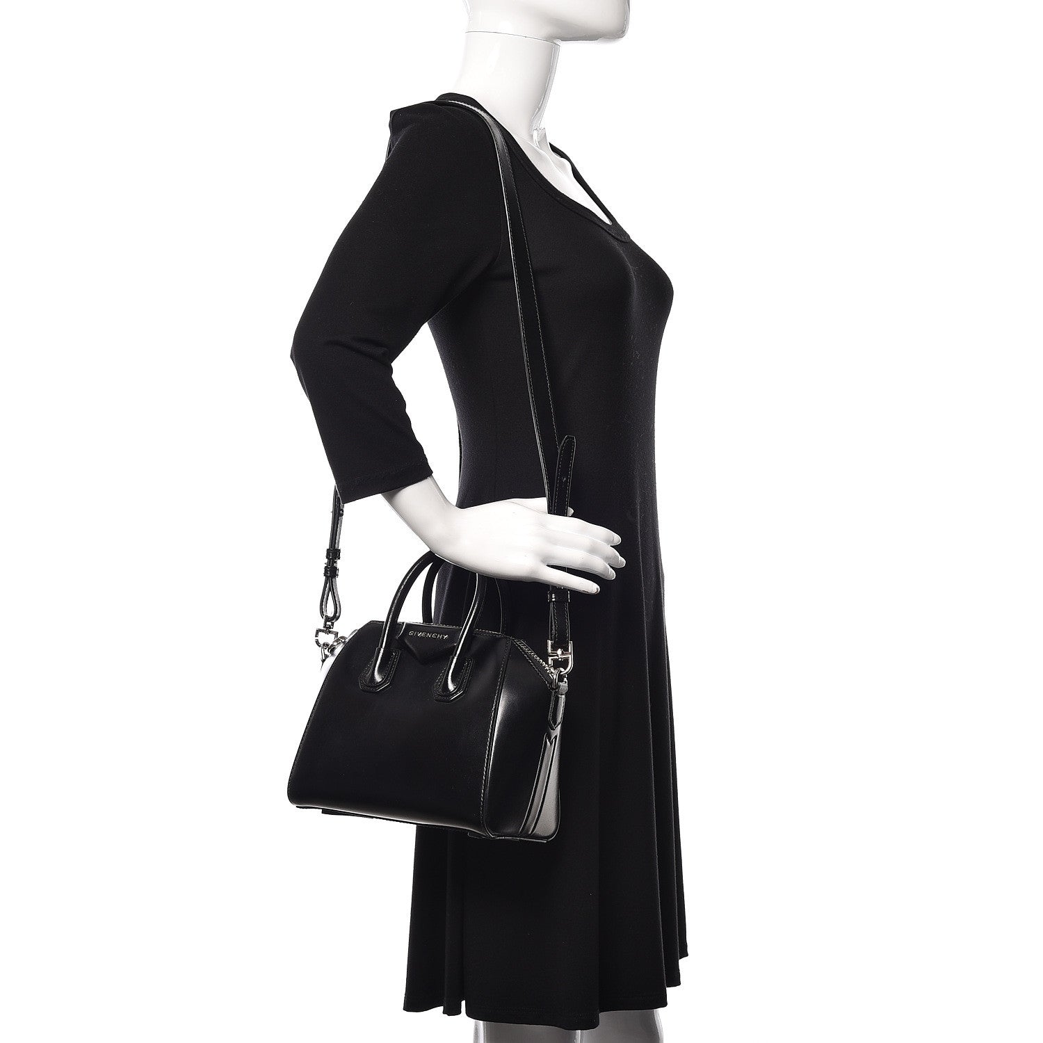 Givenchy Shiny Lord Calfskin Mini Antigona Black 1 of 10