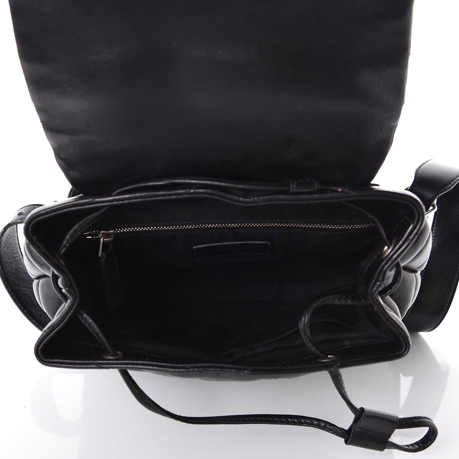 Saint Laurent Calfskin Y Quilted Monogram Small Loulou Backpack Black 5 of 12