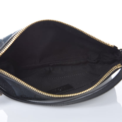 Gucci Monogram Bumble Bee Charm Pochette Black 5 of 7