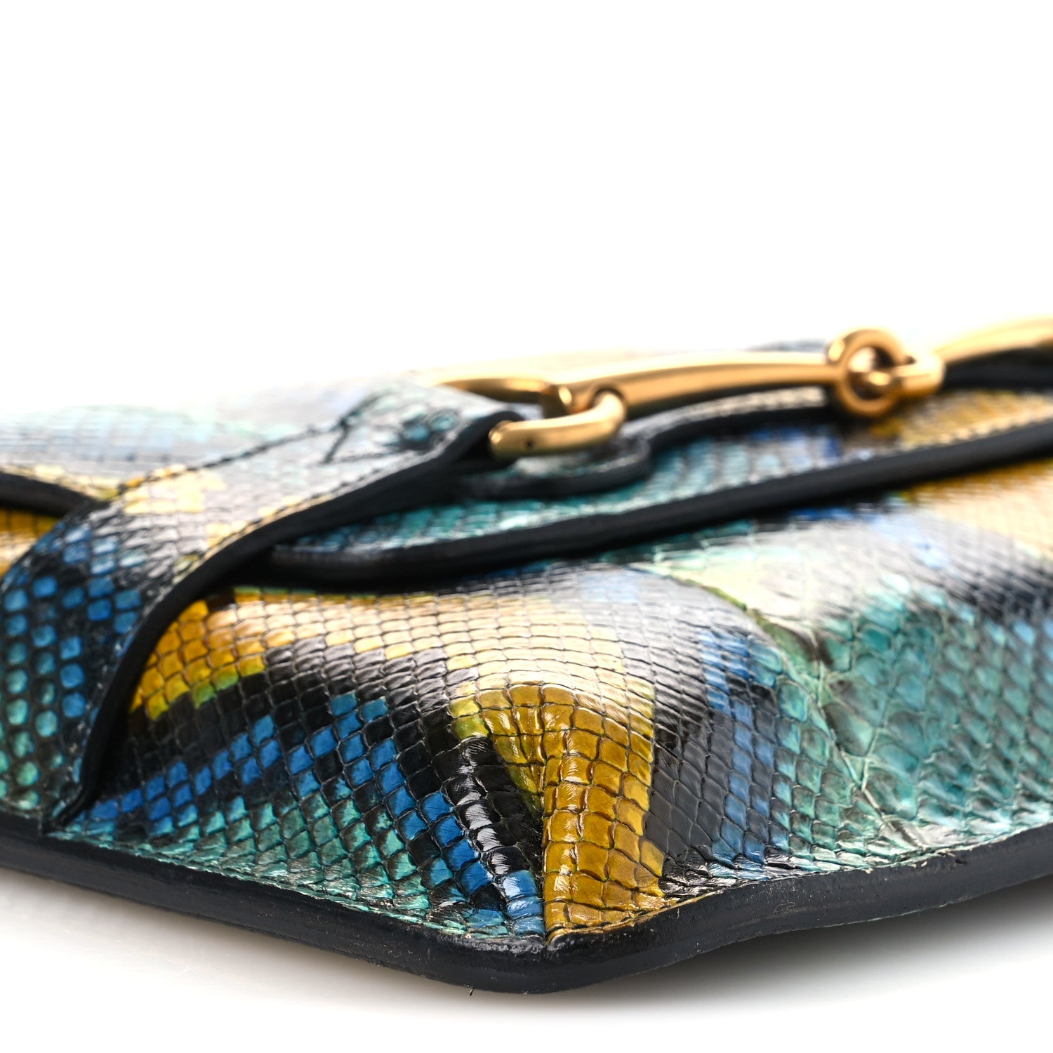 Gucci Snakeskin Bright Bit Animalier Medium Shoulder Bag Multicolor 9 of 13