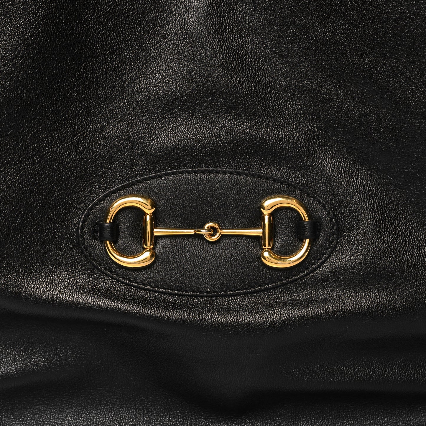 New Sakai Calfskin Lux Horsebit 1955 Tote Bag Black
