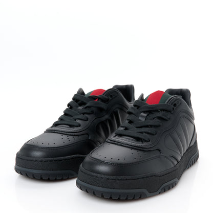 Gucci Sparrow Calfskin Mens Re-Web Sneakers 8.5 Black 4 of 10