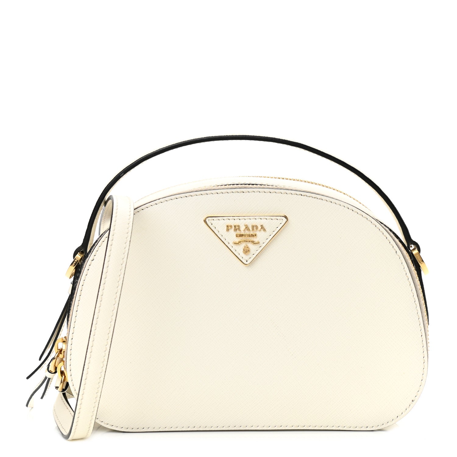 Prada Saffiano Lux Odette Crossbody White 1 of 8
