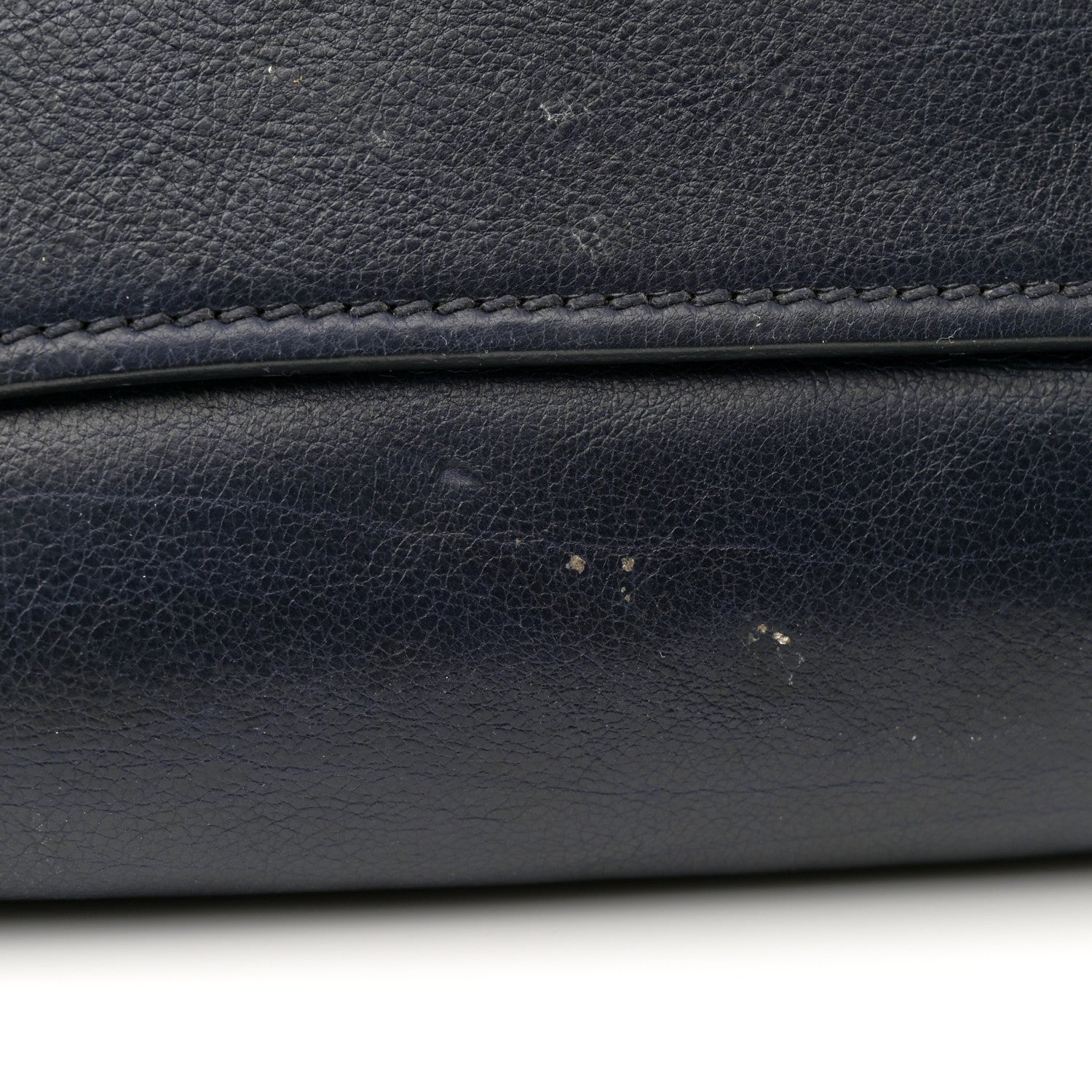 Prada Glace Calfskin Twin Pocket Tote Denim 14 of 16