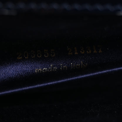 Saint Laurent Patent Monogram Large Belle De Jour Clutch Navy Blue 7 of 11