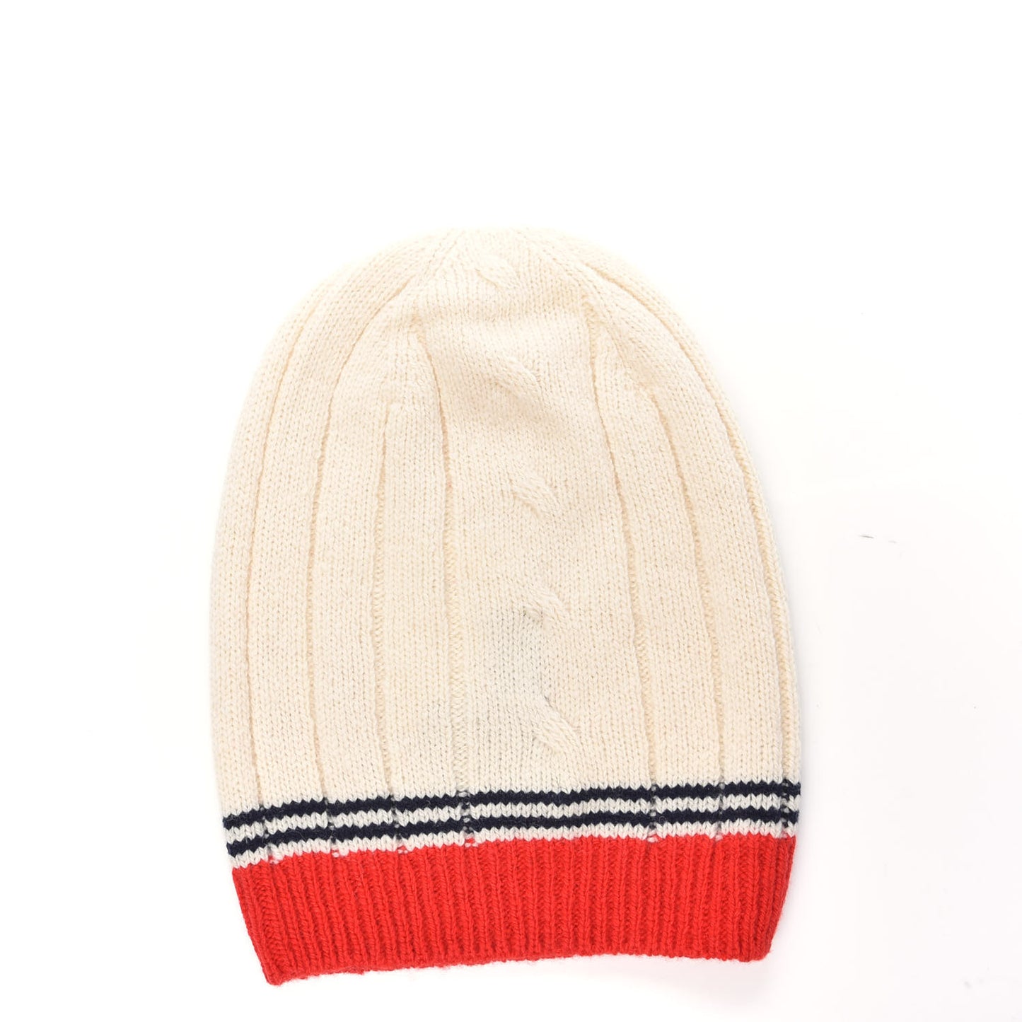 Wool Elephant Beanie Hat M White