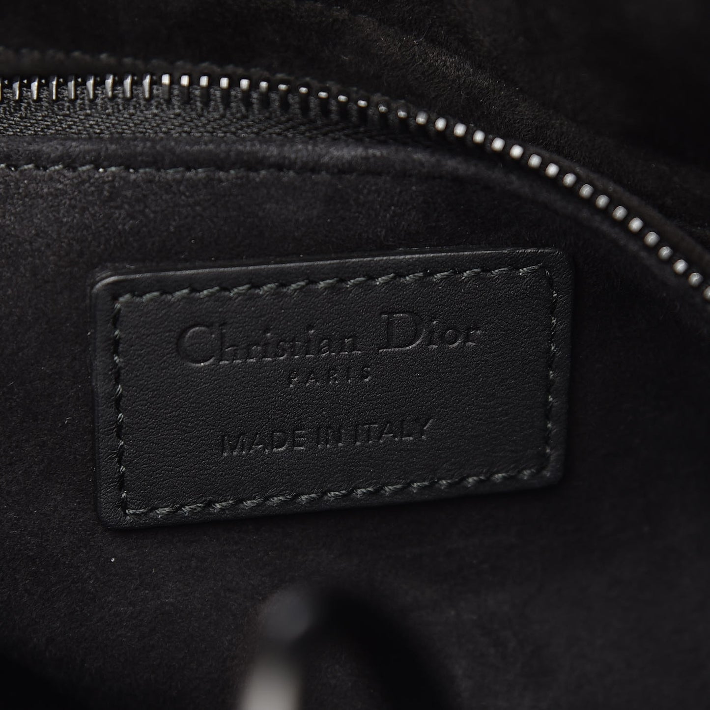 Ultra Matte Calfskin Cannage Medium Lady Dior Black