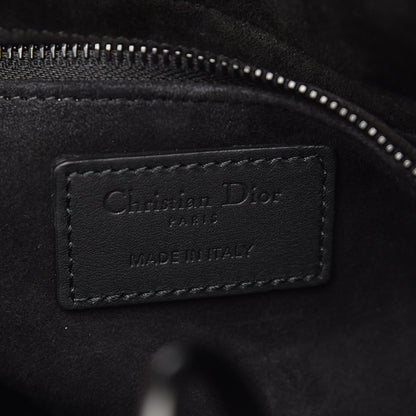 Christian Dior Ultra Matte Calfskin Cannage Medium Lady Dior Black 8 of 9