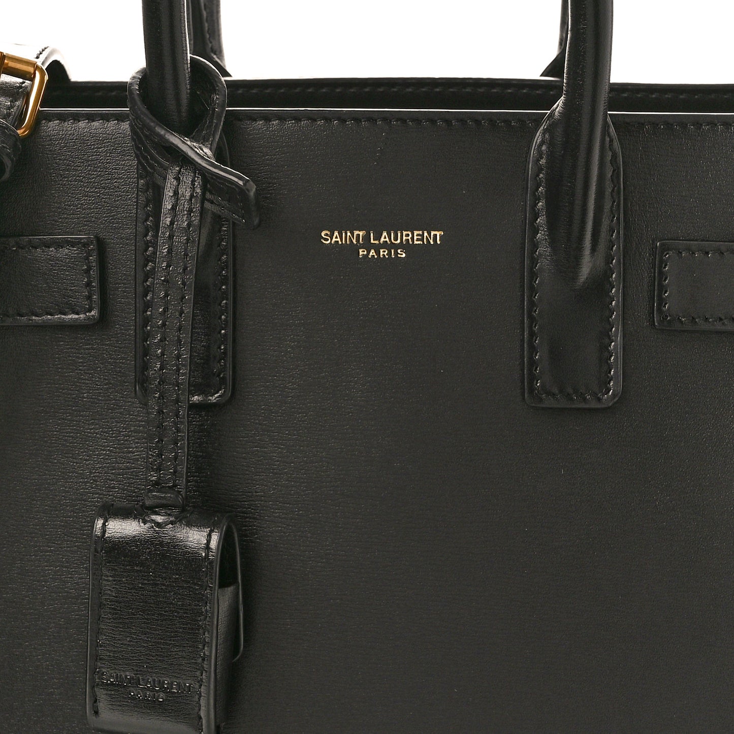 SAINT LAURENT Calfskin Nano Sac De Jour Black