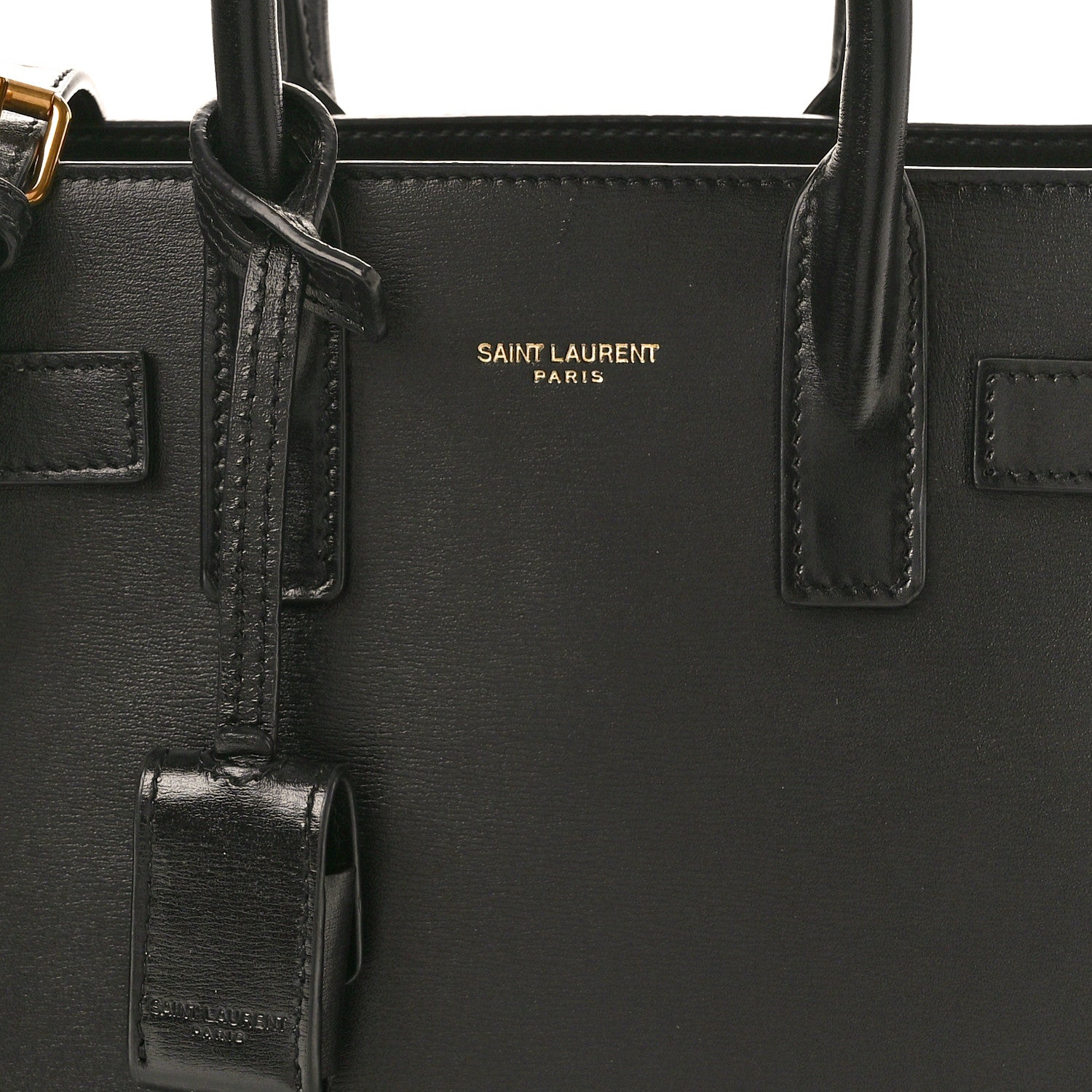 Saint Laurent SAINT LAURENT Calfskin Nano Sac De Jour Black 8 of 10