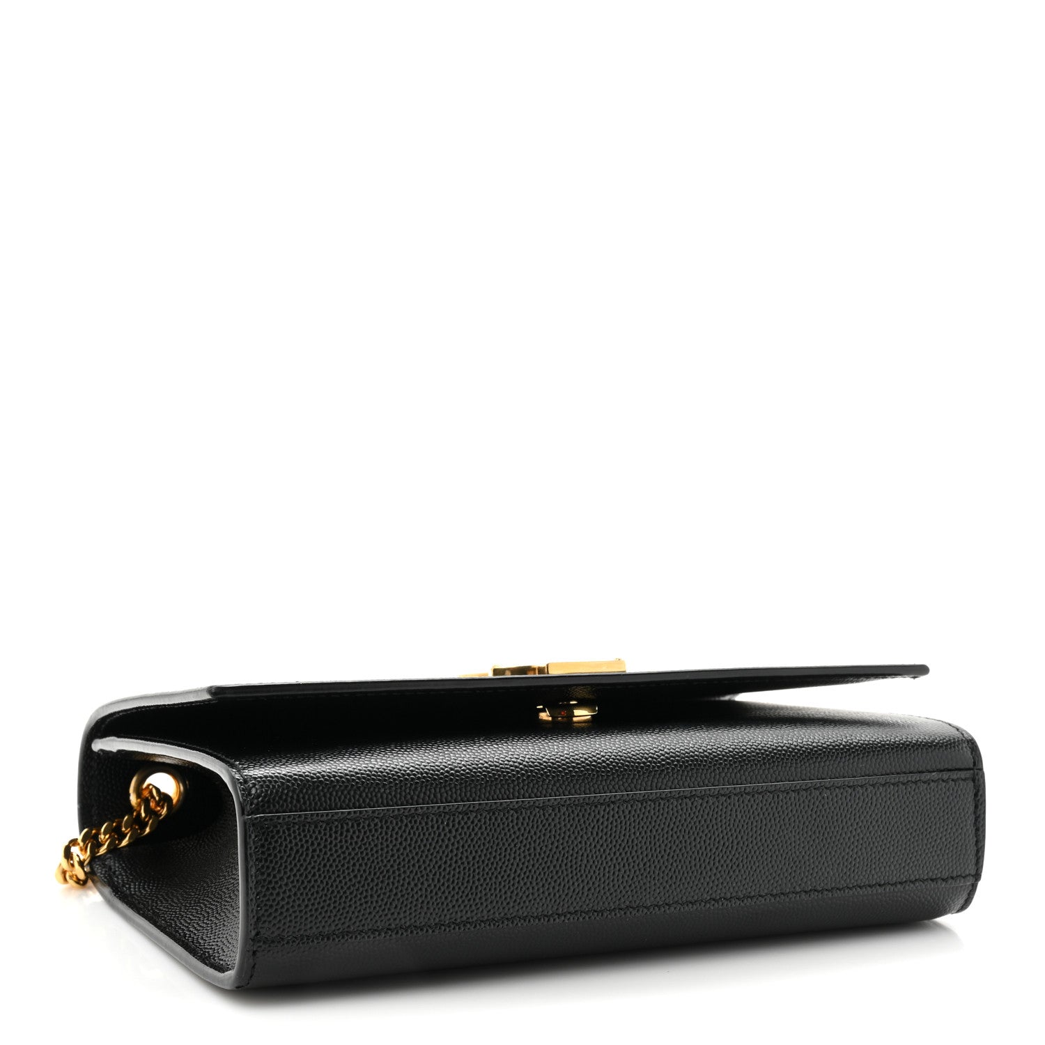 Saint Laurent Grain De Poudre Small Classic Monogram Kate Satchel Black 4 of 14