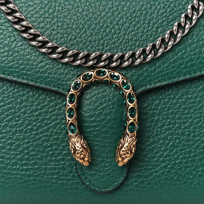 Gucci Calfskin Mini Dionysus Chain Wallet Emerald 10 of 12