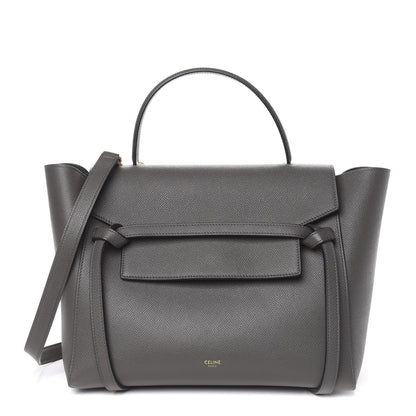 Celine Grained Calfskin Mini Belt Bag Grey 1 of 10