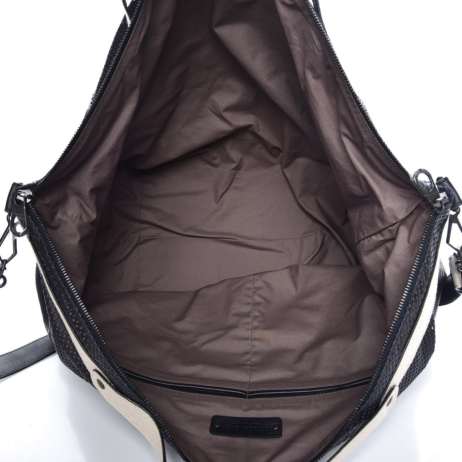 Bottega Veneta Nappa Perforated Canvas Duffle Black 5 of 6