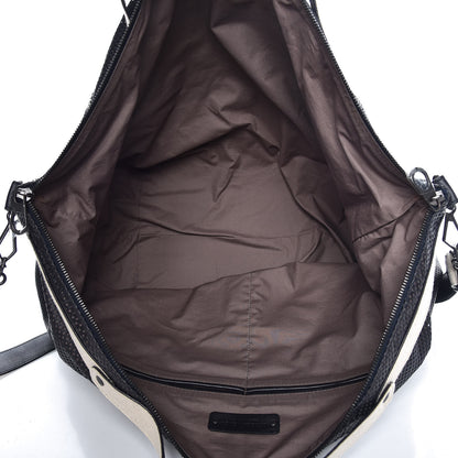 Bottega Veneta Nappa Perforated Canvas Duffle Black 5 of 6