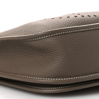 Hermes Taurillon Clemence Evelyne III PM Etoupe 9 of 11