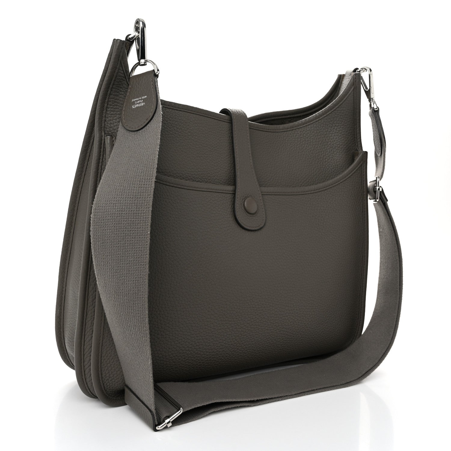 Hermes Taurillon Clemence Evelyne III GM Etain 3 of 10