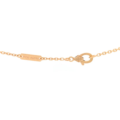 Van Cleef & Arpels 18K Rose Gold Vintage Alhambra Pendant Necklace 4 of 4