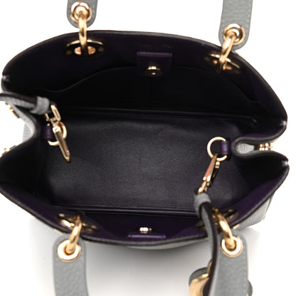 Christian Dior Calfskin Mini Diorissimo Tote Gris 5 of 11