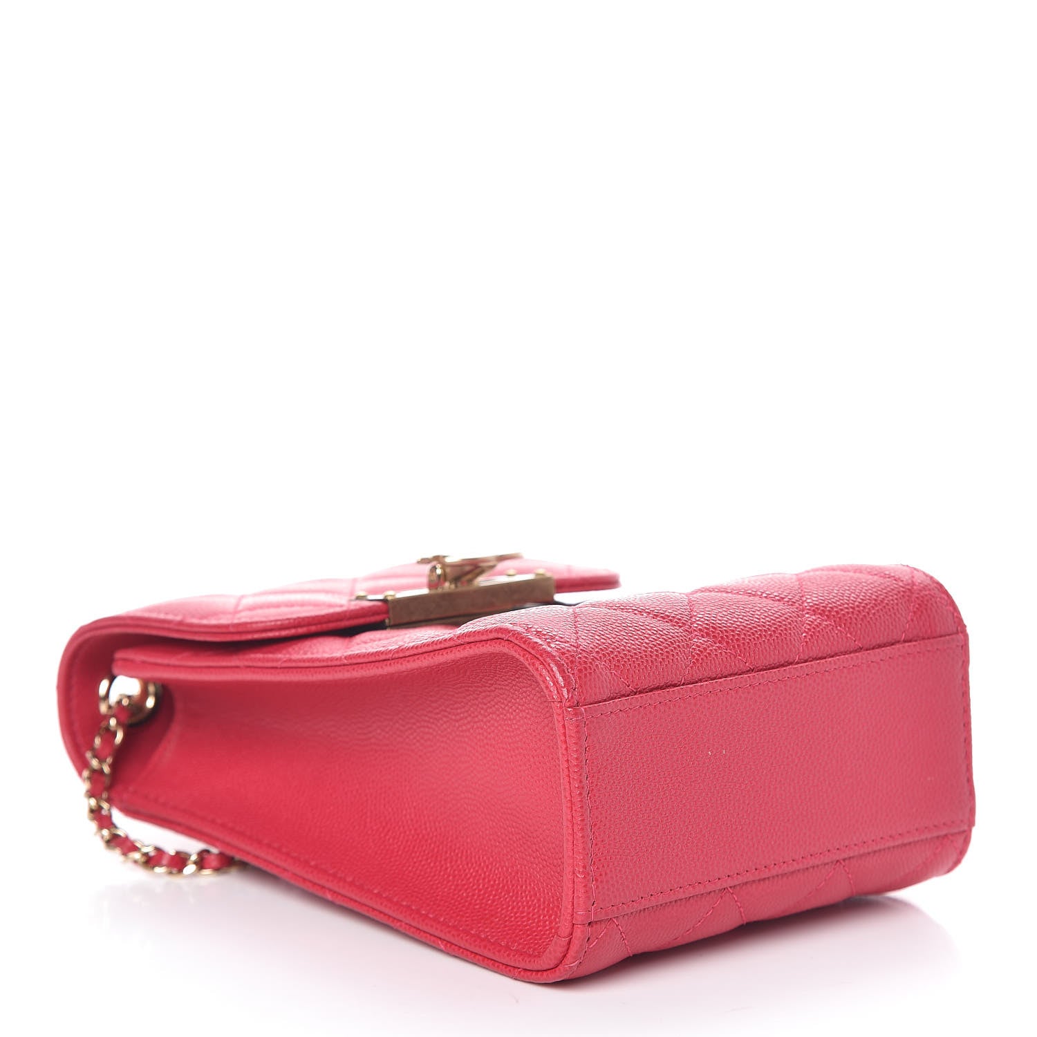 Chanel Caviar Quilted Golden Class Phone Holder Fuchsia 4 of 12
