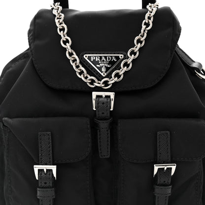 Prada Nylon Vela Mini Crossbody Backpack Black 8 of 11