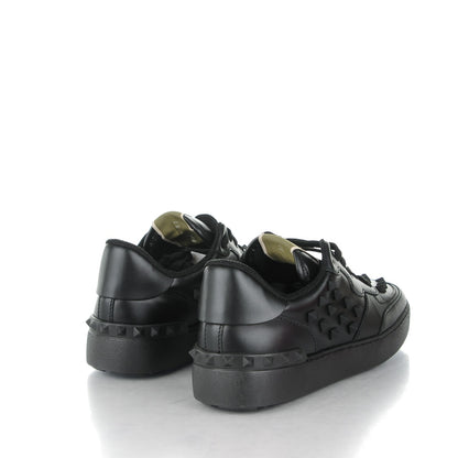 Valentino Garavani Calfskin Rockstud Sneakers 37 Black 4 of 7