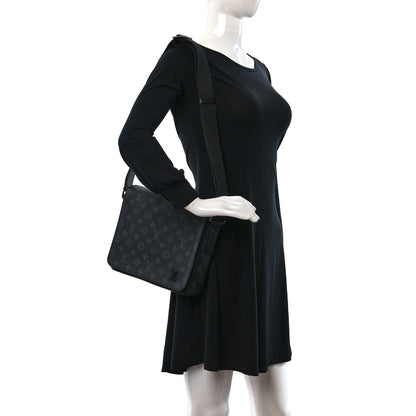 Louis Vuitton Monogram Eclipse District PM Black 2 of 9