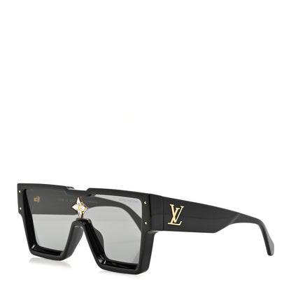 Louis Vuitton Acetate Swarovski Crystal Cyclone Sunglasses Z1578E Black 1 of 8
