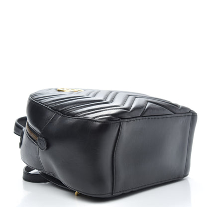 Gucci Calfskin Matelasse GG Marmont Backpack Black 4 of 11