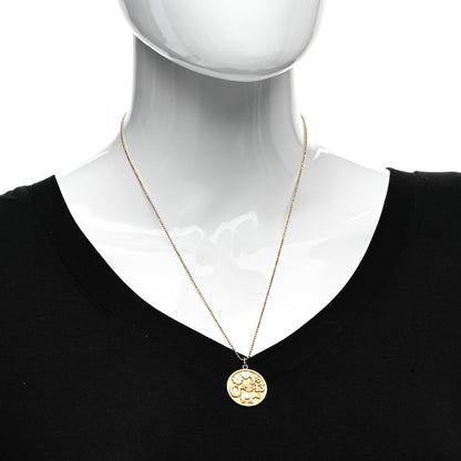Jennifer Meyer 18K Yellow Gold Diamond Good Luck Pendant Necklace 2 of 4