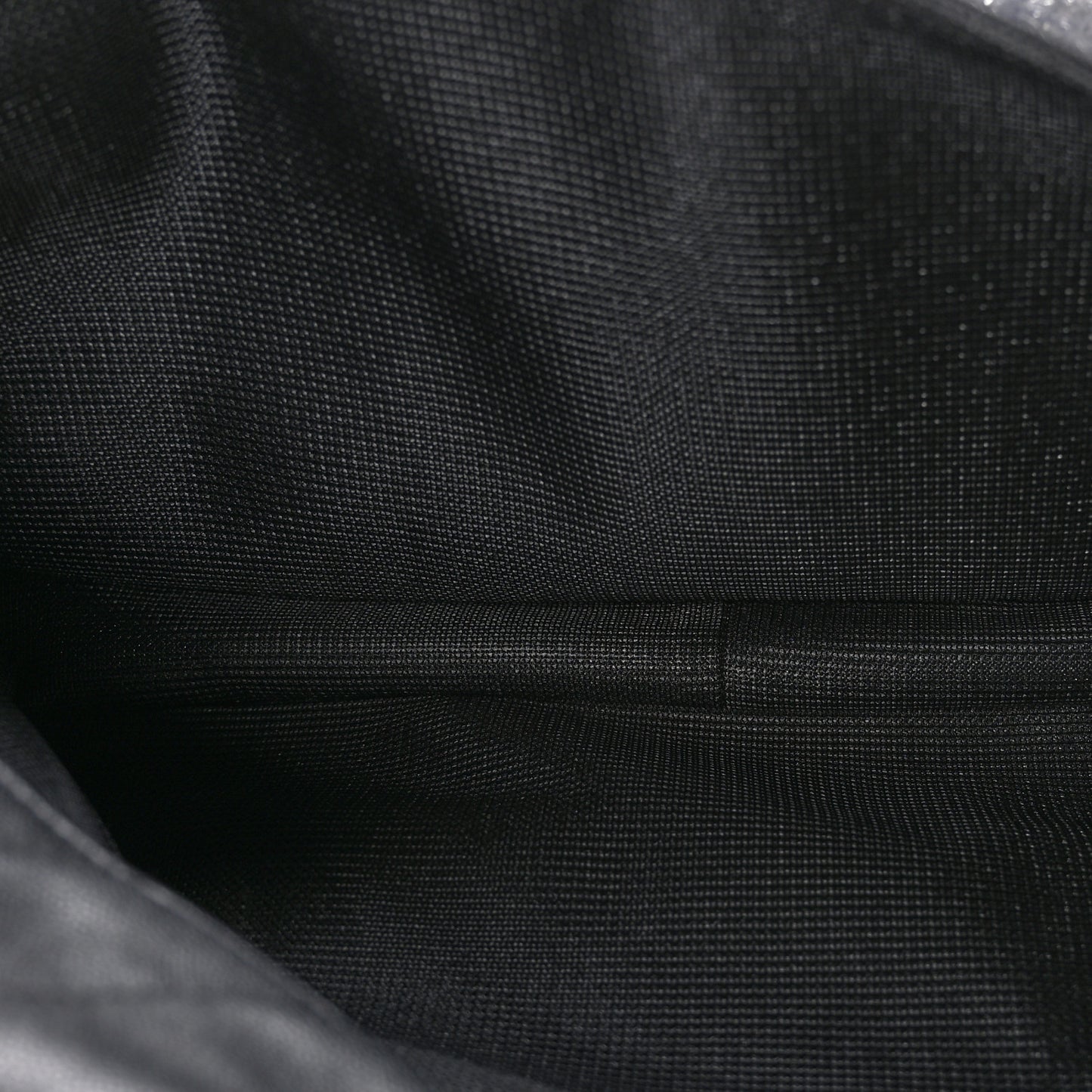 Calfskin Chevron Quilted XXL Travel Flap Bag Black